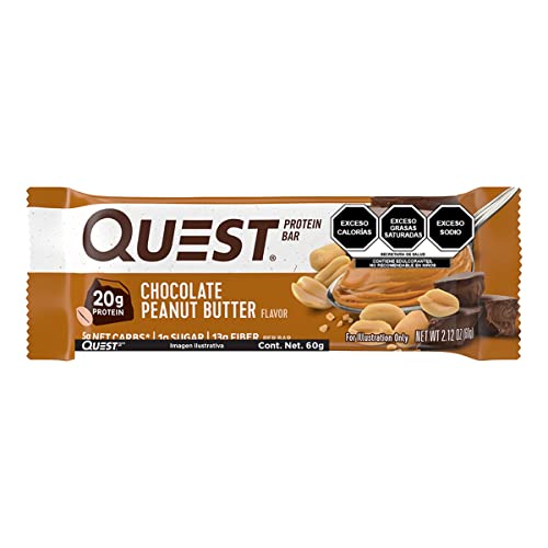 Quest Nutrition Protein Bar, Chocolate Peanut Butter, 2.12 Ounce, 12 Count - Image 9