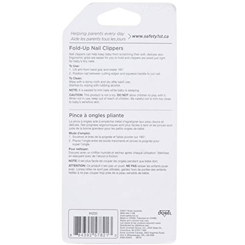 Safety 1st Fold-Up Nail Clipper, 2-Count - Colors May Vary - Image 3