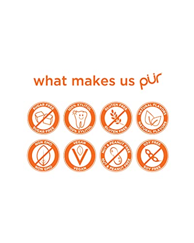 PUR Mints | Sugar Free Mints | 100% Xylitol | Vegan, Aspartame Free, Gluten Free & Diabetic Friendly | Natural Tangerine Tango Flavored Mints, 50 Pieces (Pack of 1) - Image 2